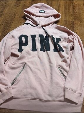 Victoria’s Secret PINK Hoodie in Light Pink with Black Logo